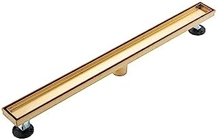 Stainless Steel Linear Shower Drain with Adjustable Feet Hair Strainer
