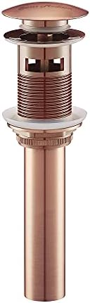 Residential Pop Up Sink Drain 175 in Rose Gold