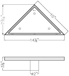 Dawn TCO131004 Triangle Shower Drain 1