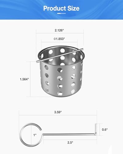Rustproof 304 Steel Hair Debris Strainer for 2 Shower Drains