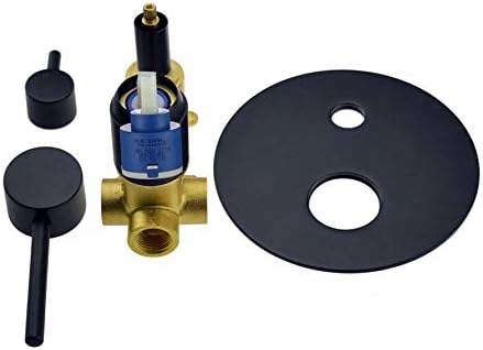 Luxury Contemporary Ceiling Mount Bathroom Faucet Set Black