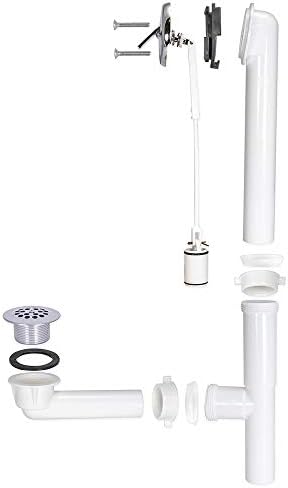 EZ-FLO 1-12 Inch Bath Drain - Turbodrain with Chrome Trim