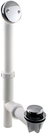 Westbrass A593244CP bathtub waste system with bidet compatibility