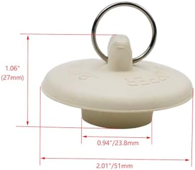 Pastlla 2-Piece 1-Inch Rubber Drain Stoppers