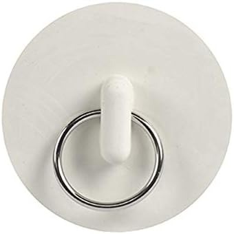 Danco Drain-Protecting Stain-Proof Carded Rubber Drain Stopper White 2-Pack
