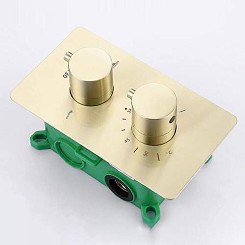 UHYOHF bathtub shower taps in gold with temperature control and durable design