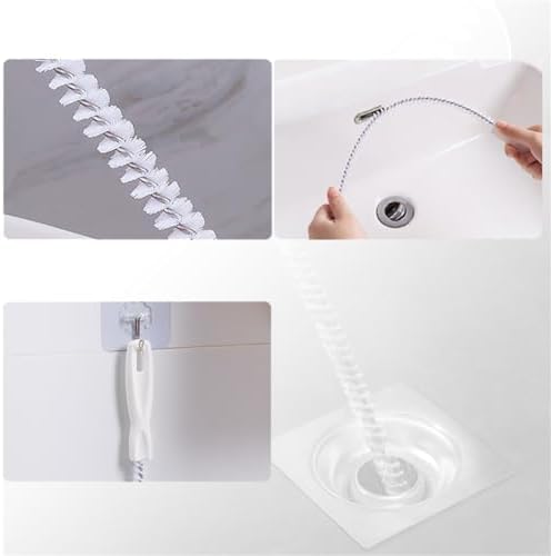 EYAKEG Sink Drain Overflow Cleaning Brush 178 Inch White 1