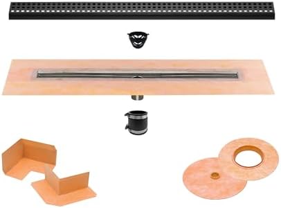 All-in-one Waterproof Linear Shower Drain Kit for KERDI System