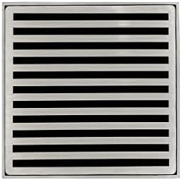 Infinity Drain 5 Satin Stainless Center Drain
