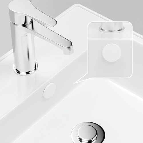 4 Pcs Rubber Sink Overflow Cap for Kitchen and Bathroom