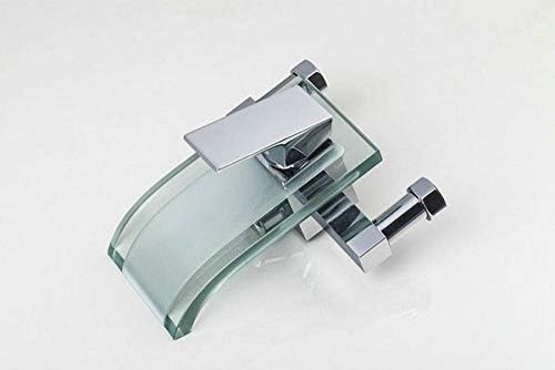 Glass Spout Tub Shower Faucet Set Chrome by Huin