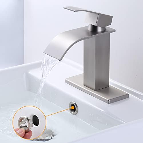 6-Piece Sink Overflow Cover Brushed Nickel for Bathroom Kitchen