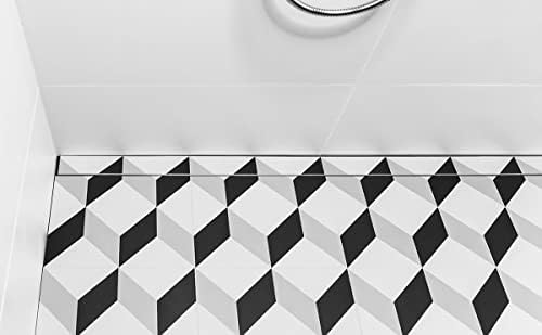 Infinity Drain Universal 24 Satin Stainless Steel Drain Kit