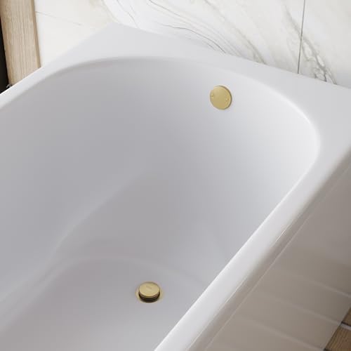 Esnbia Brushed Gold Bathtub Drain Kit 1