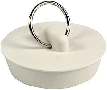 Danco Drain-Protecting Stain-Proof Carded Rubber Drain Stopper White 2-Pack
