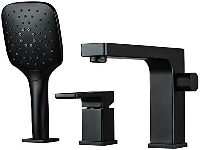 Premium High-Quality Compact Powerful Black Bathtub Faucet Set
