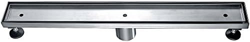 Dawn 304 Stainless Steel Linear Shower Drain 24-Inch Silver