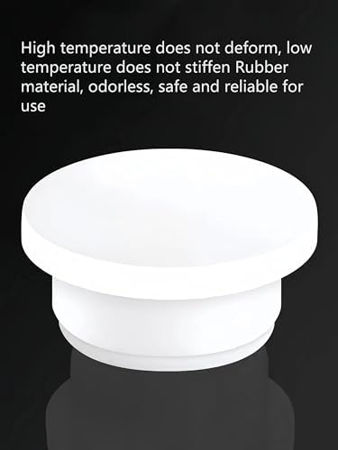 4 Pcs Rubber Sink Overflow Cap for Kitchen and Bathroom