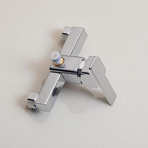 Chrome Finished Wall-Mounted 8-inch Rain Shower Faucet