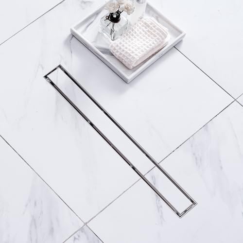 VEVOR 24-Inch Linear Shower Drain Offset with Tile Insert