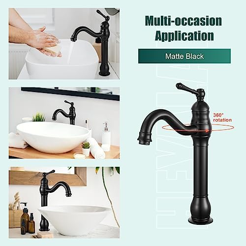 Matte Black Exposed Pipe Shower System 8 Inch Rainfall