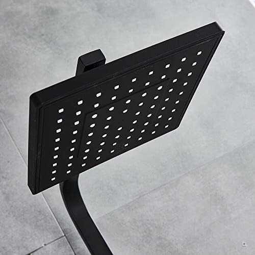Gougeltd Rainfall Shower Faucet Set Matte Black