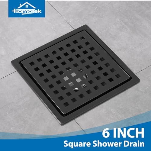 Elegant 6 Square Shower Drain