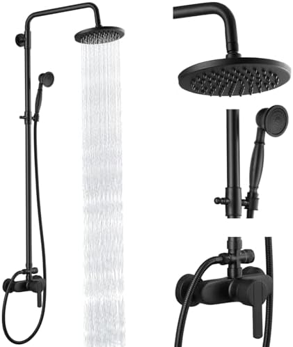 Heyalan Matte Black Shower System
