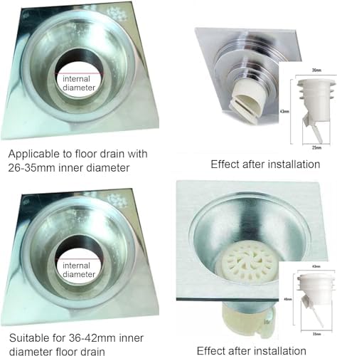 Premium White Odor-Proof Bathroom Drain Stopper