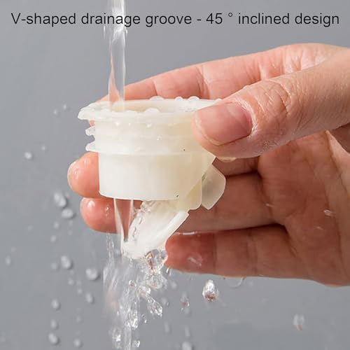Premium White Odor-Proof Bathroom Drain Stopper