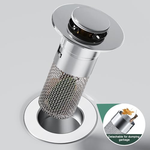 Sink Stopper Kit for Bathrooms Effortless Drainage with 2-Piece Design