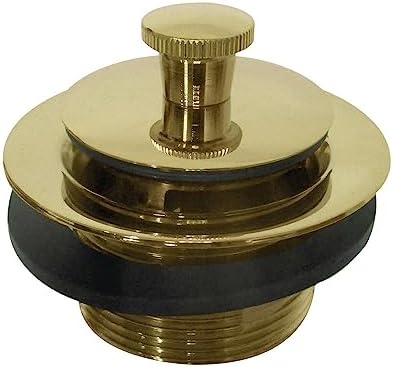 Kingston Brass_Lift Lock bathtub drain Polished Brass