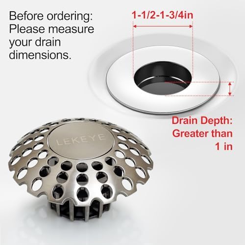 Premium bathtub drain stopper with hair catchers