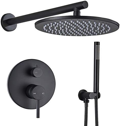 Gougeltd 16-inch Brass Wall Shower Set Rain-Soft Durable Design