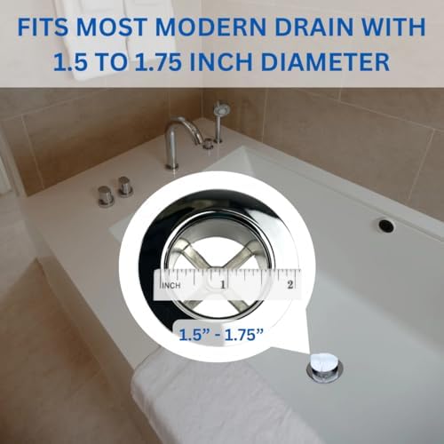 Polar White Bathtub Drain Hair Catcher