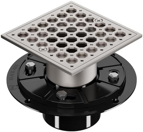 Efficient Flow 4 Square Shower Drain