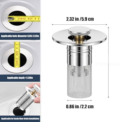 Specialty Drain Strainer Set for Bathrooms