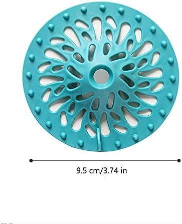 4-Pack White Silicone Drain Stopper Hair Catcher for Bathroom and Kitchen