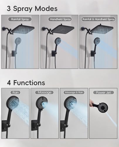 Premium 122 Rain Shower Head Combo