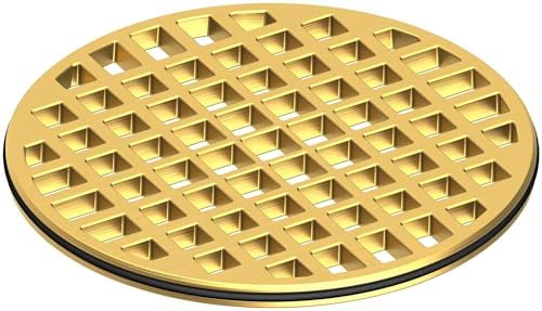High-Quality 4 Drain Strainer Satin Brass
