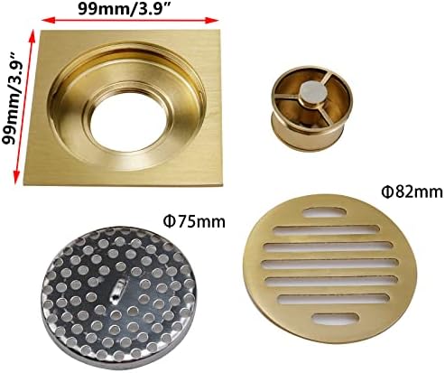 Antrader 39-inch Copper Floor Drain