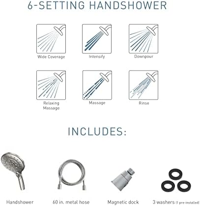 Moen Engage Magnetix 55 Handheld Showerhead with Magnetic Docking