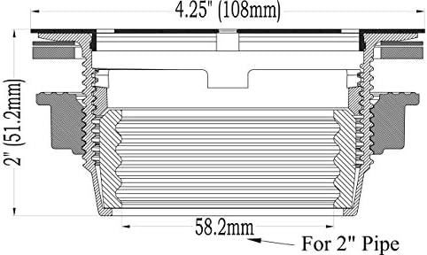 4-14 Stainless Steel Shower Drain - Lifetime Solution for Your Bathroom