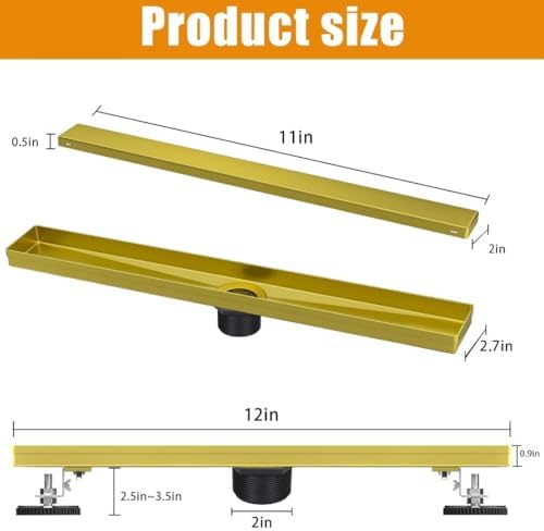 Stainless Steel Linear Shower Drain Kit
