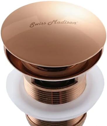 Residential Pop Up Sink Drain 175 in Rose Gold