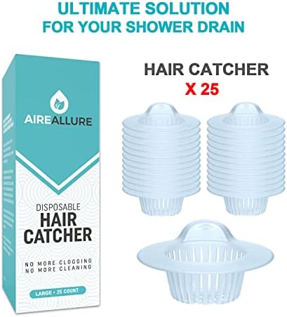 25 Pack Hair Catcher for Bathroom Sink or Bathtub