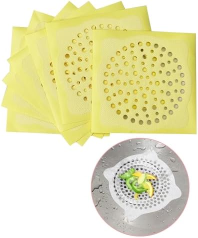 4 Inch Round Disposable Shower Drain Hair Catcher White 30 PCS