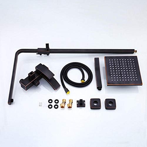 Rain Shower Set Durable rainhead Single-hand Faucet Oil rubber bronze