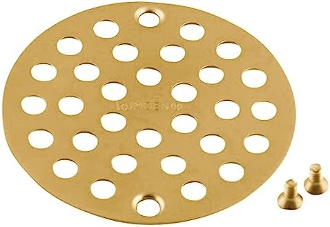 Moen 102763BG 4-Inch Screw-In Shower Strainer Drain Cover Brushed Gold
