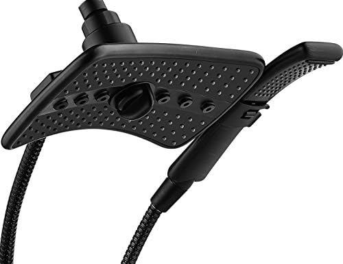 Dual-Spray Oil Rubbed Bronze Black Shower Head Set